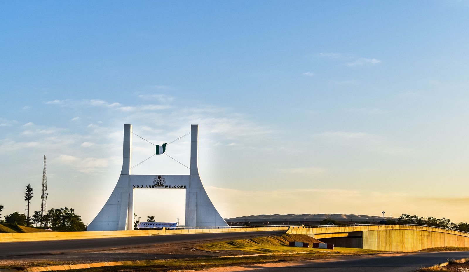 Abuja, NIGERIA - November 2, 2018: Abuja City Gate Monument